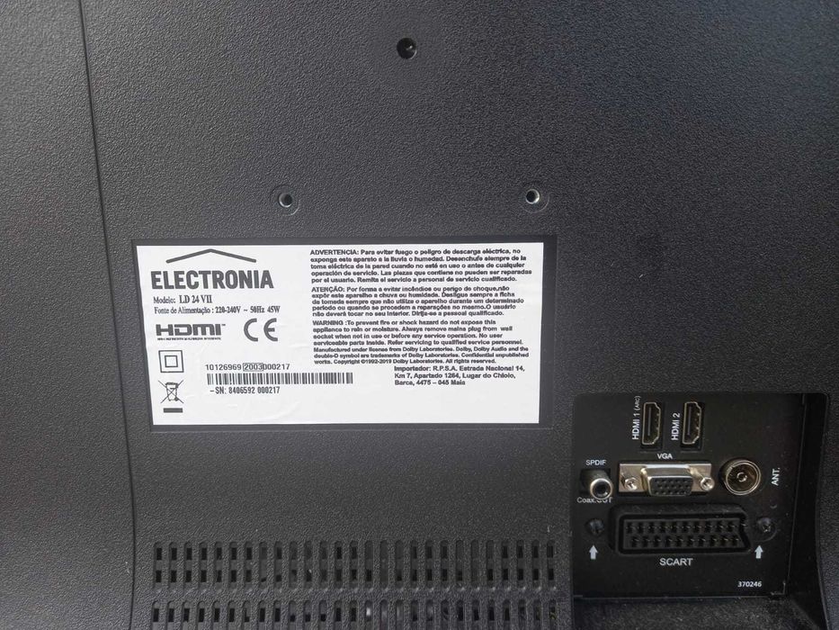 Televisores Electronia - avariados