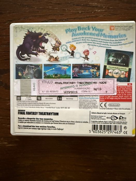 Jogo Nintendo 3DS - Theatrhythm Final Fantasy
