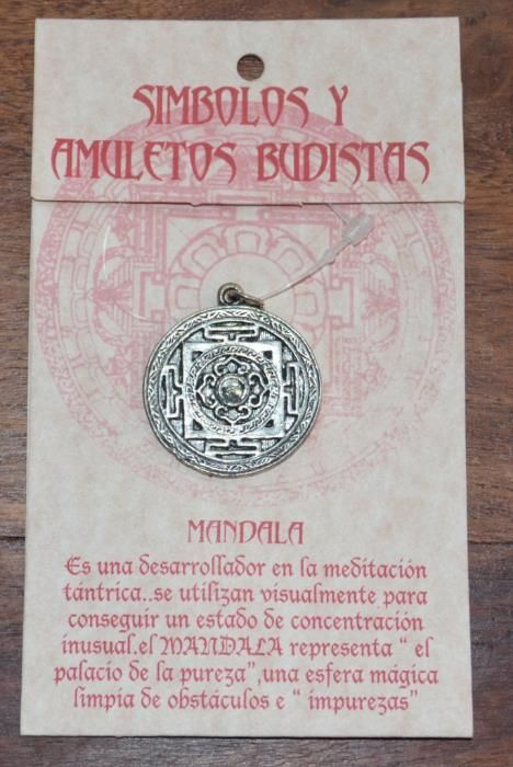 Símbolo Budista Mandala - Pendente para Colar