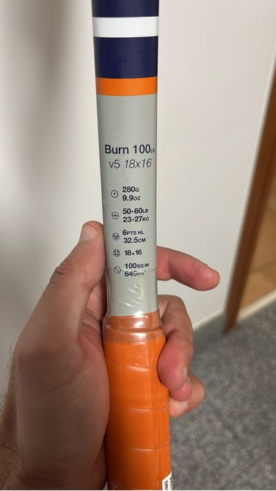 Raquete Ténis Wilson Burn V5 Roland Garros