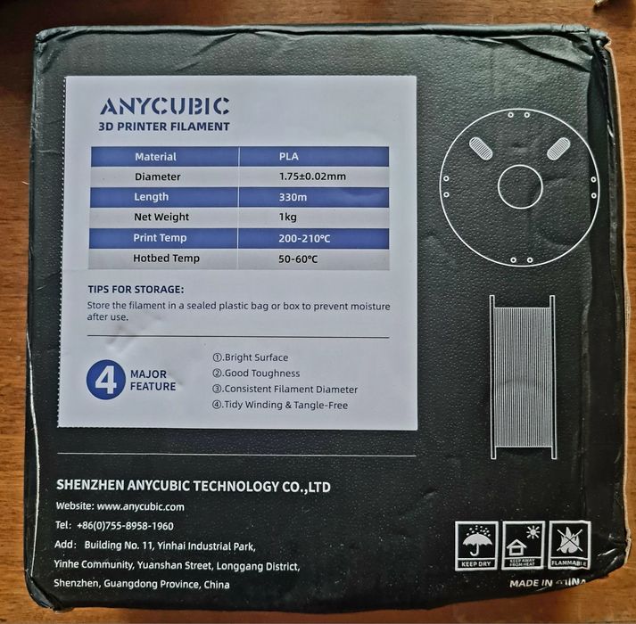 Філамент ( нитка ) PLA для 3D принтера Anycubic