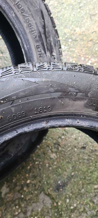Opony zimowe r16 195/55 ok.6 i7 mm bieznika 2 szt