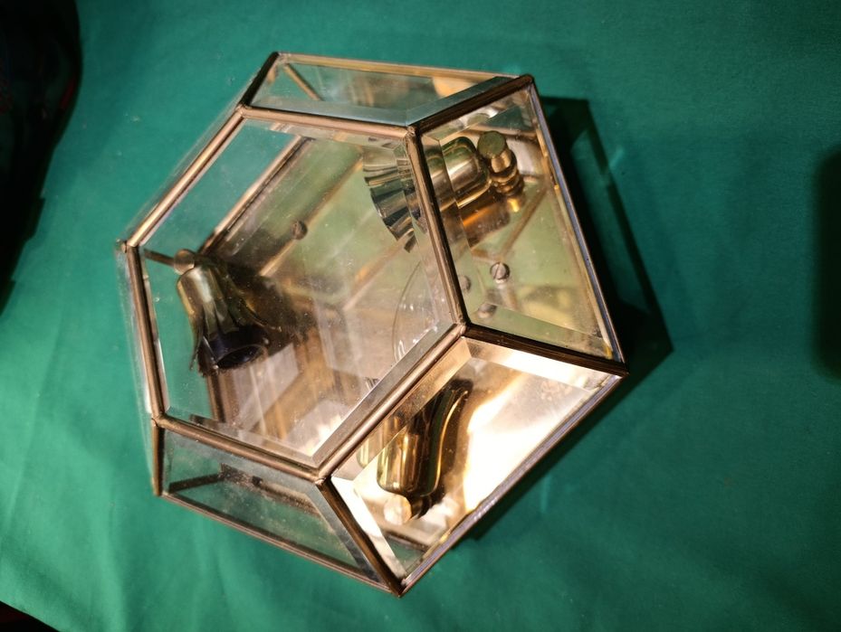 Lampa kinkiet plafon mosiężne  lata 70 vintage retro stylowe stare sta