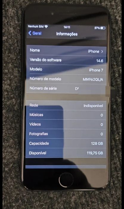 iPhone 7 128GB Preto