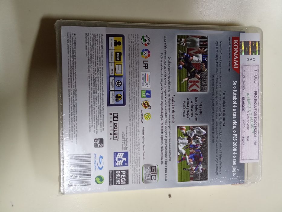 PlayStation 3 - PES 2008 ( novo e selado)
