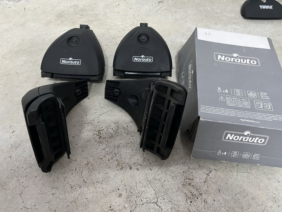 Suportes de barras tejadilho Norauto – Kit nº17 (NOVOS)