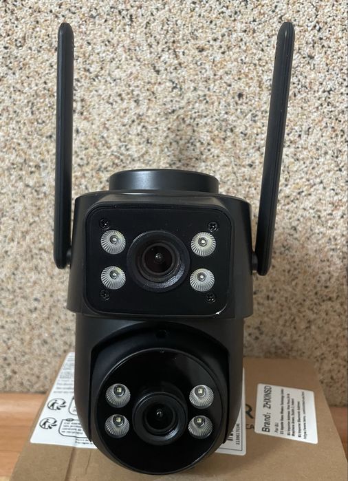 WI-FI IP камера відеоспостереження AJCLOUD з двома камерами SQ17 Black