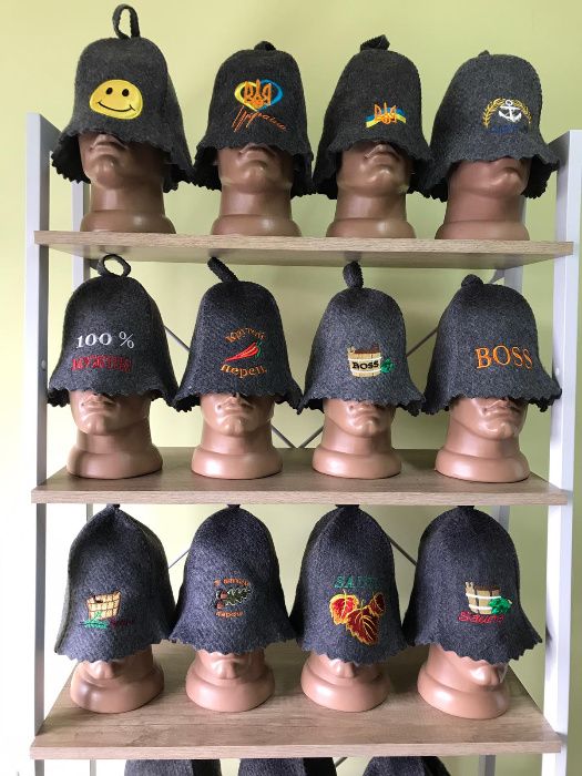 Шапка в баню банная шапка шапка для бані бани лазні сауна шапка