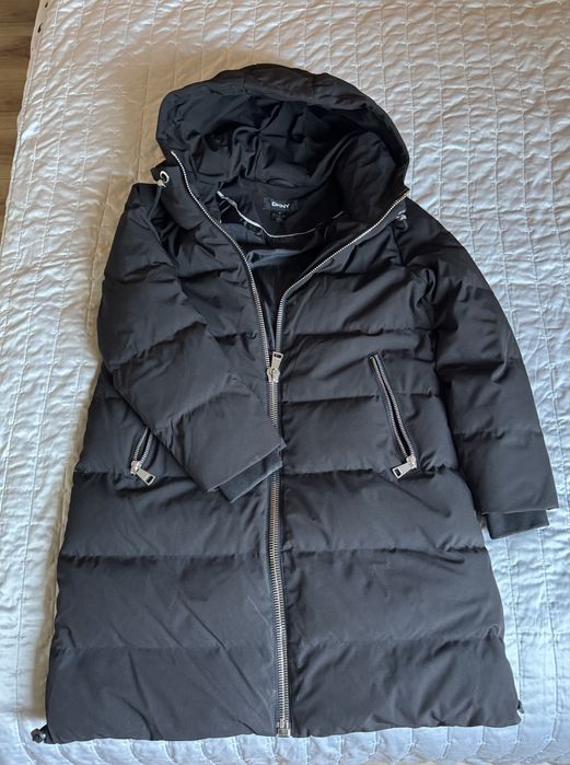 Długa kurtka DKNY zimowa damska L