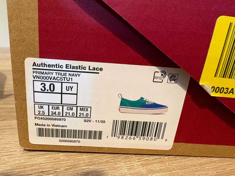 Vans Authentic Elastic Lace rozmiar 34