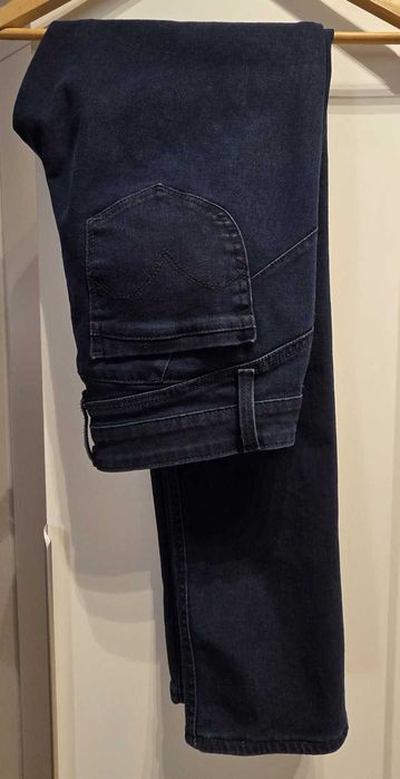 Levi’s Demi Curve Straight, granatowe, niski stan 31/32