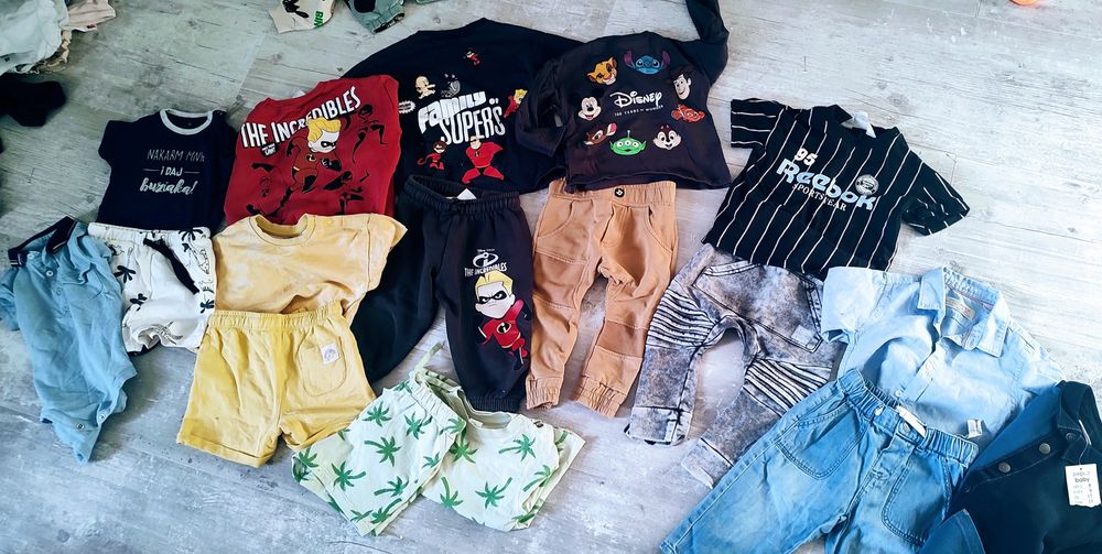 Ogromny zestaw ubranek chłopczyk 86 zara hm minikid smyk