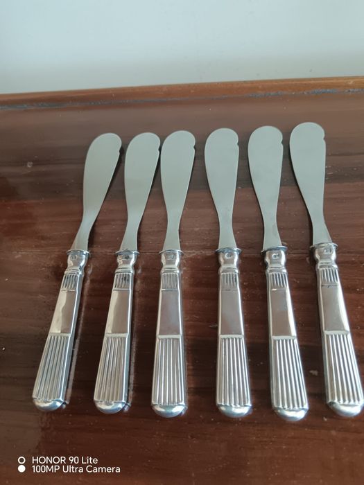 Faquinhas modelo caninhas em prata