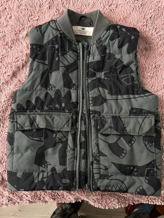 Kamizelka bezrękawnik h&m dinozaury