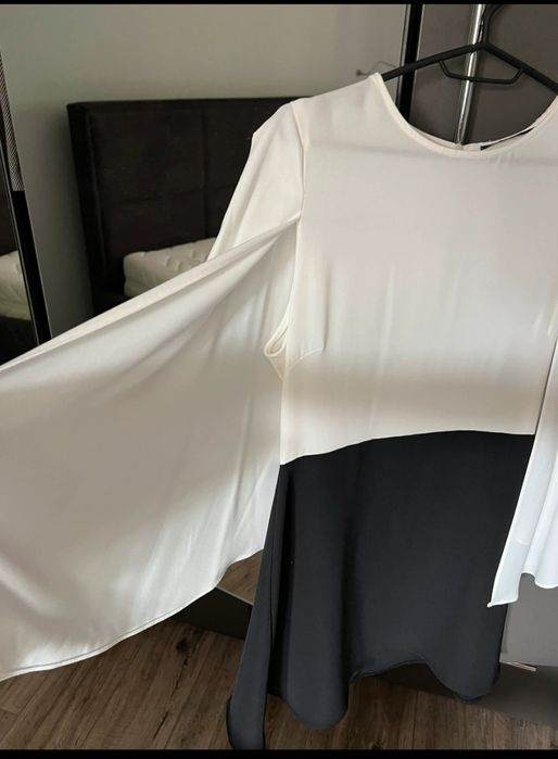 Sukienka z peleryną, elegancka M Zara