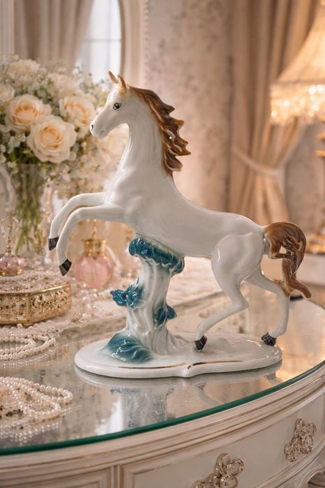 Фарфор • Інтер’єрний кінь • Німеччина • 26 см