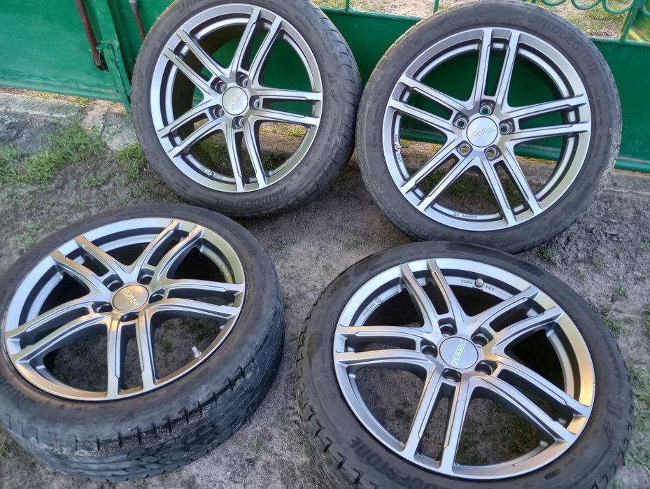 Jak Nowe 18" 5x112 et45 8J Alufelgi + czujniki ciśnienia TPMS Audi Volkswagen Seat Skoda Mercedes Felgi