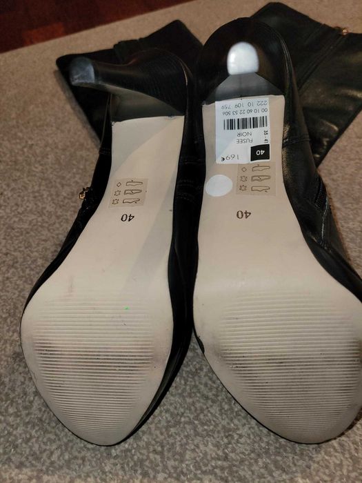 Kozaki damskie skórzane  rozmiar 40.