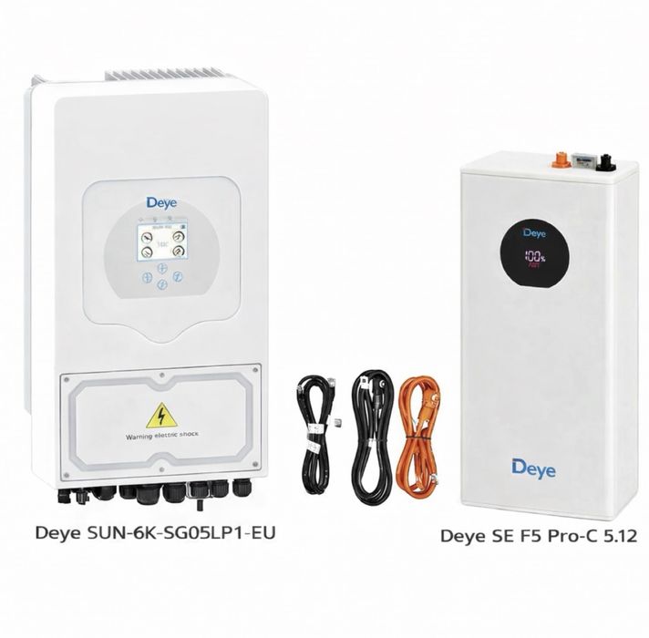 Є в наявності. Черкаси. Гібридний інвертор Deye 6k -8k-10k + akb