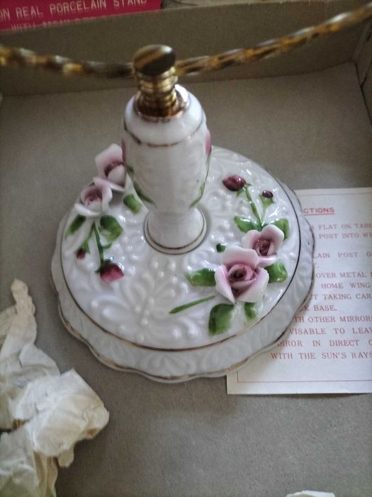 Porcelanowe lusterko dwustronne