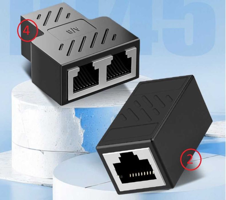 Сетевое 8P8C RJ45 соединители, разветвители уличные, патчкорды cat5e 6