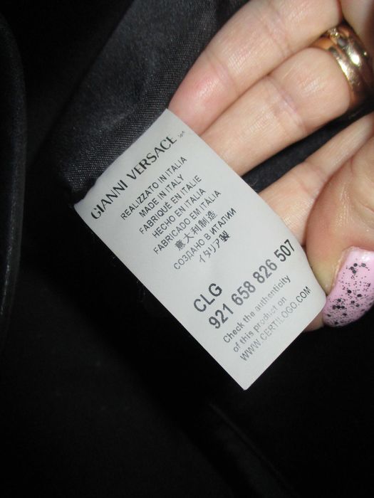 Gianni Versace duza czarna torebka