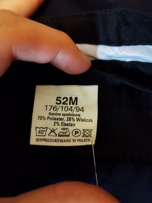 Garnitur męski granatowy + dodatkowe  2 pary spodni