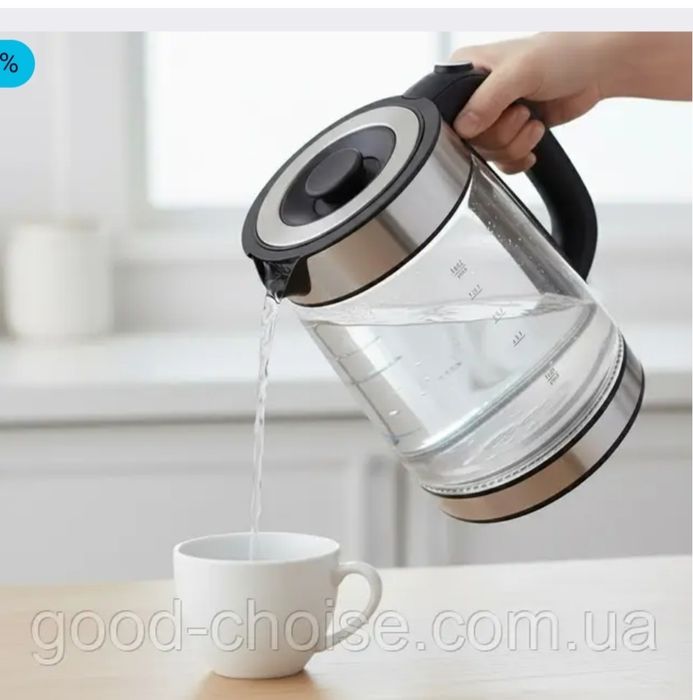 Єлектрочайник із заварником 2в1 luma Bella lB 59019