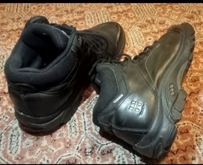 Kozaki Haglofs, Gore-Tex, buty trekkingowe, męskie 38,5,  czarne, skó