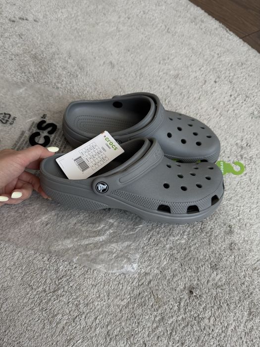 Сабо Crocs Classic Clog M6 W8 38-39 р 25,0 см сірі