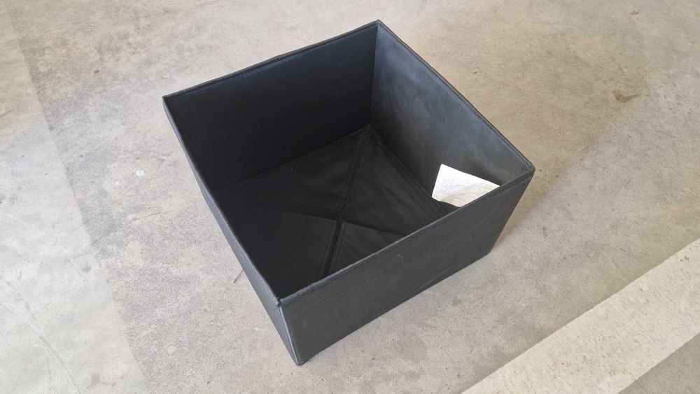 Caixa de arrumação Ikea Skubb 16635 preta