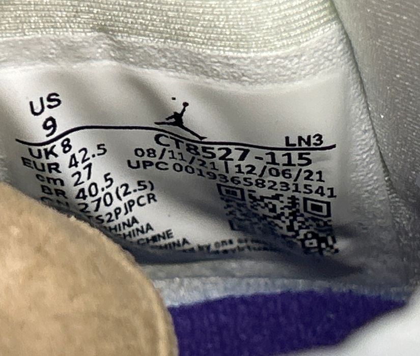 Jordan 4 metallic purple