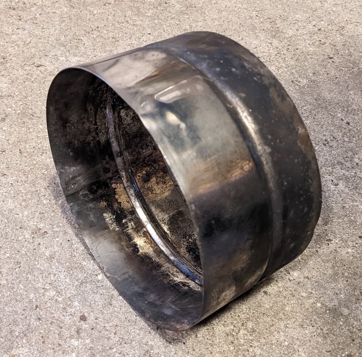 Tubo chaminé salamandra - união FF 150