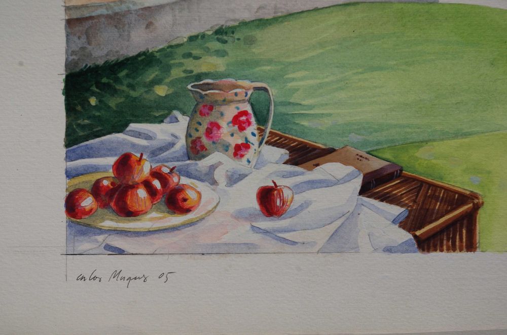 Cesário Verde, Poeta. Retrato, Acrílico s/papel. Carlos Marques 2005