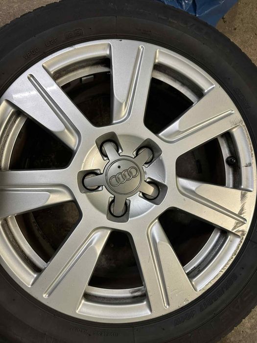 Alufelgi 5x112 17 audi na oponach letnich.