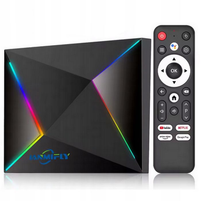 Dekoder Tv Box Janmifly R69Plus Android Wifi Bluetooth Ultra Hd 4/64GB