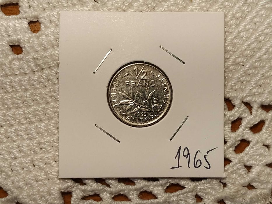 France - 1965 1/2 Franc Coin