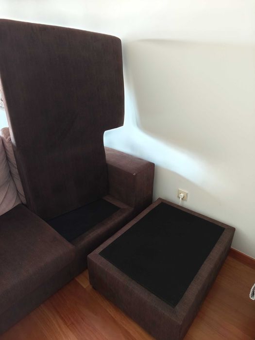 Sofá 3 lugares c/ chaise longue