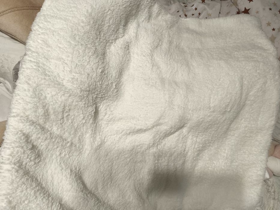 Теплий комплект на виписку з пологового будинку Ромбік білий