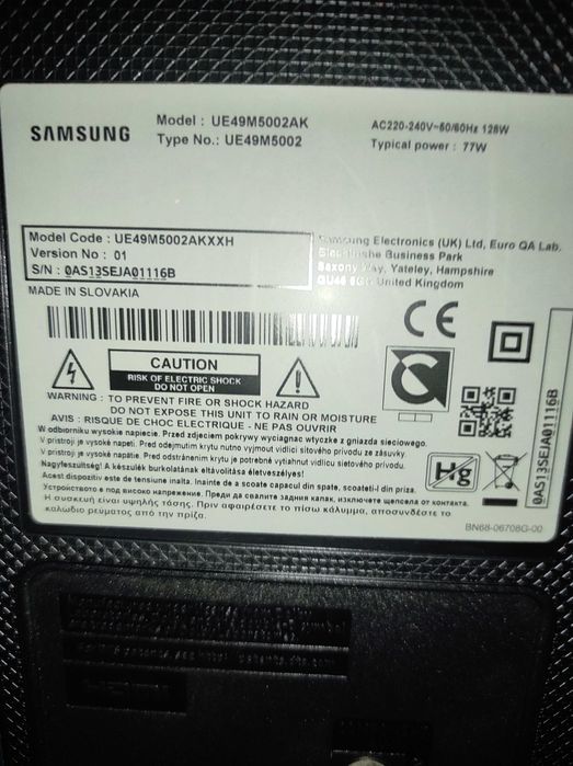 Телевізор Samsung UE49M5002AKXXH Full HD