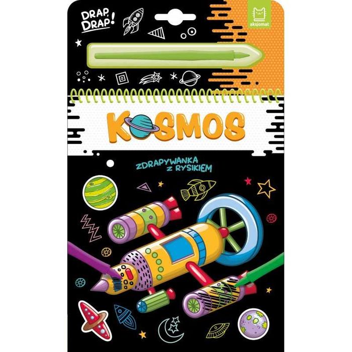 KOSMOS Zdrapywanka z rysikiem AKSJOMAT