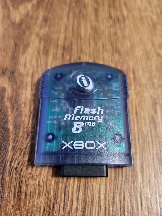 Karta Pamięci Xbox Classic Flash Memory Blue 8MB Oryginalna Niebieska