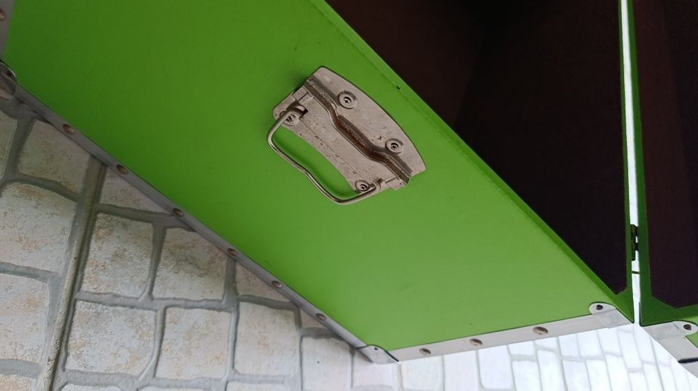 Baú/caiva verde arrumação