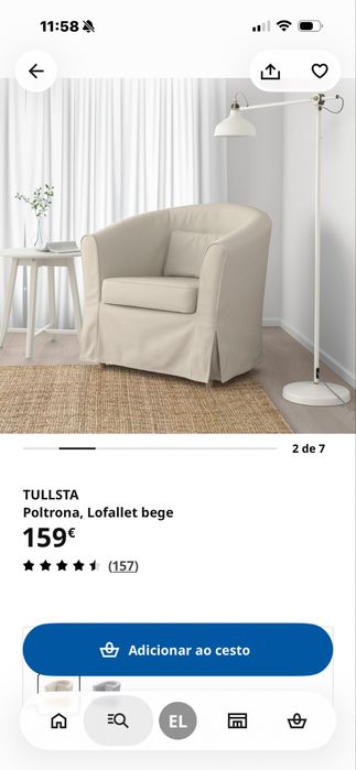 Potrona ikea lindas  as duas por 120