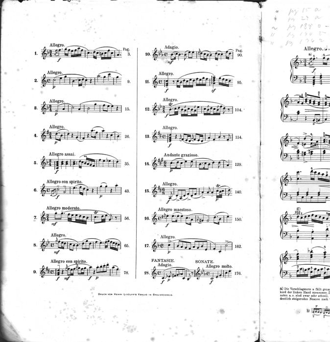 Piano - 18 Sonatas de Mozart - Partitura Litolff 1889