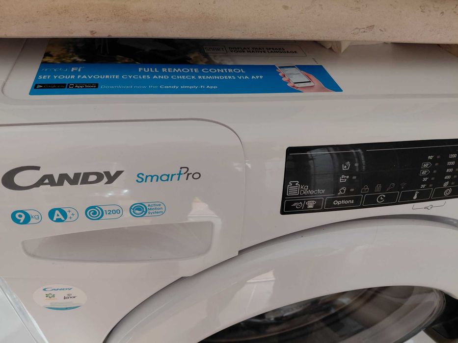 Máquina de lavar roupa Candy SmartPro Tambor de 9 kg.
