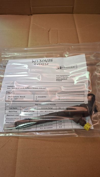Wtryskiwacz Fiat Opel 1.3Jtd 1.3Cdti Bosch 0445110183 Wydruk