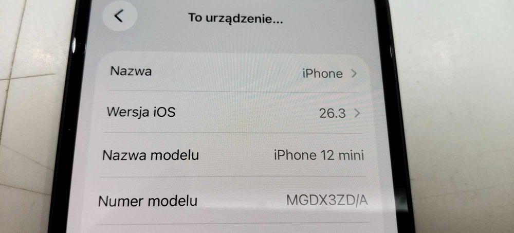 Telefon Apple Iphone 12 Mini 64GB Sklep BLACK Bateria 100% Leclerc