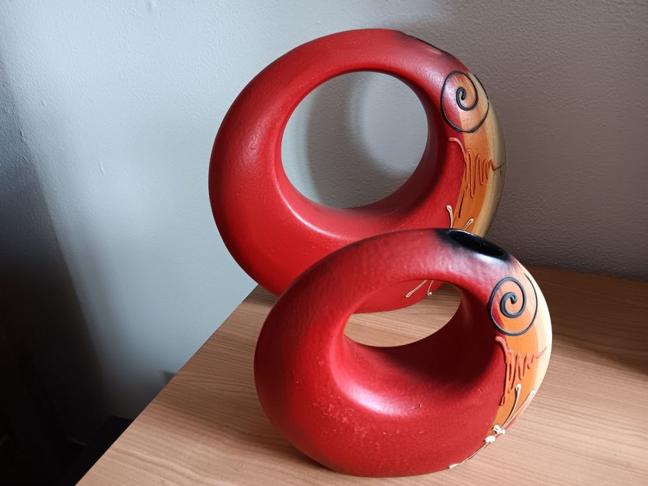 Conjunto de dois objetos decorativos