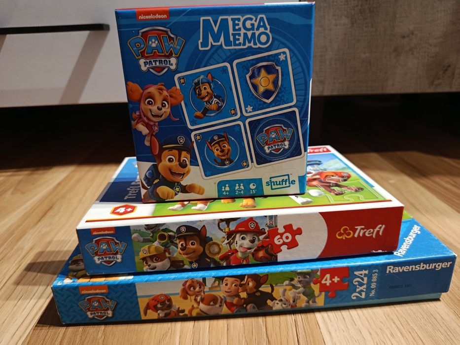 Psi patrol puzzle gra Memo